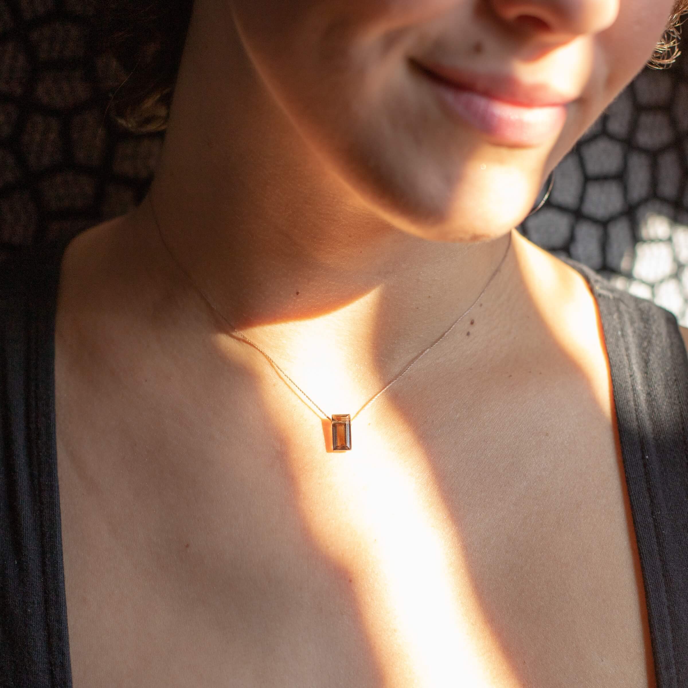 Smoky Quartz Refined Necklace — Release & Renew