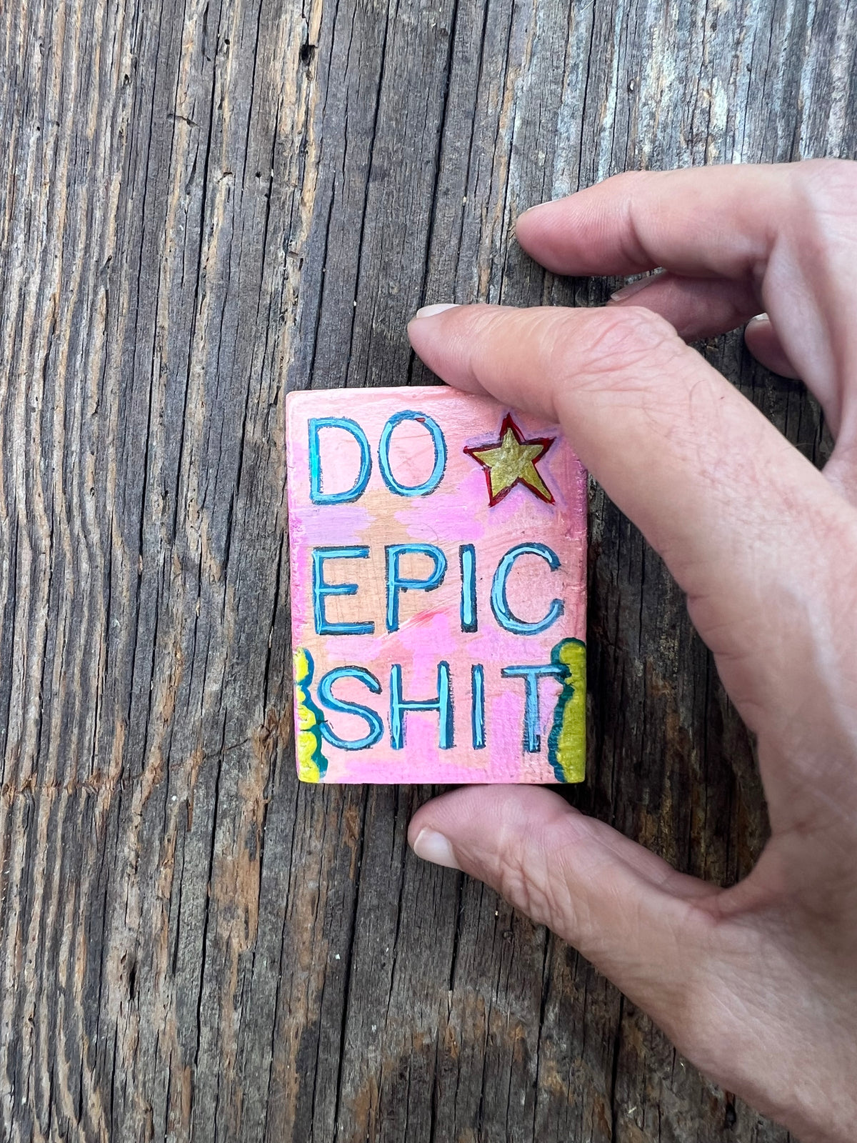 Pocket-Sized Original Painting – Tiny Art for Big Souls – by Bmakesthings