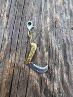 Functional Knife Charm Talisman – Mixed Metal Bespoke Charm – Wild Marigold