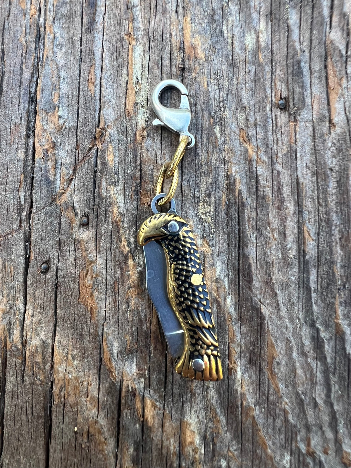 Functional Knife Charm Talisman – Mixed Metal Bespoke Charm – Wild Marigold