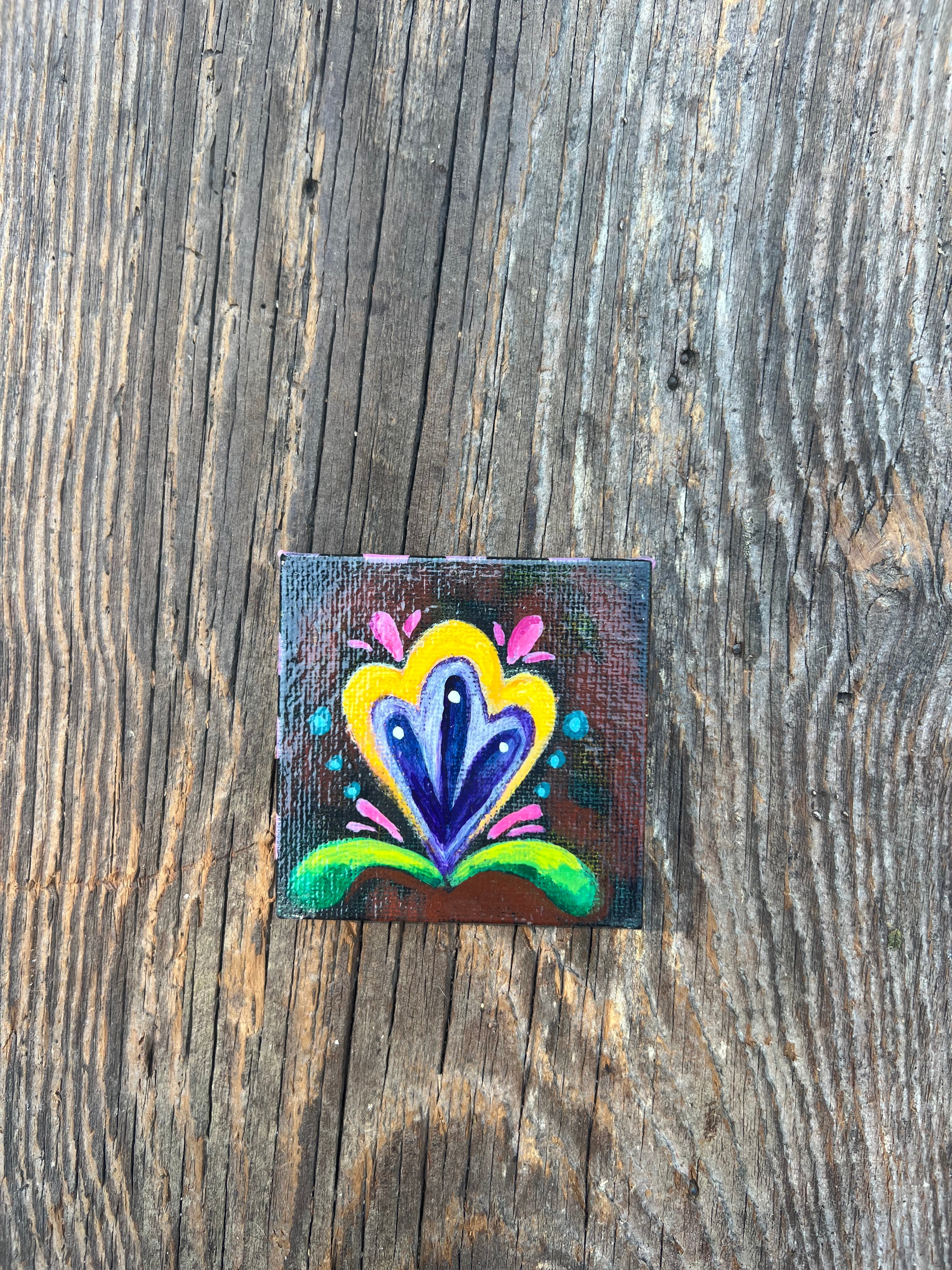 Pocket-Sized Original Painting – Tiny Art for Big Souls – by Bmakesthings
