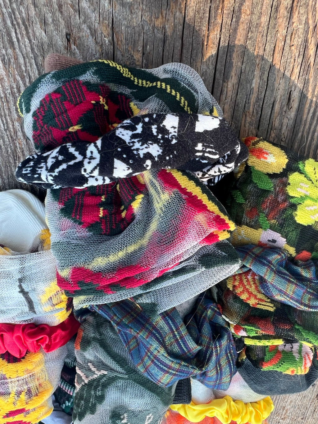 Bohemian Patterned Socks & Handmade Scrunchie Gift Set – Wild Marigold
