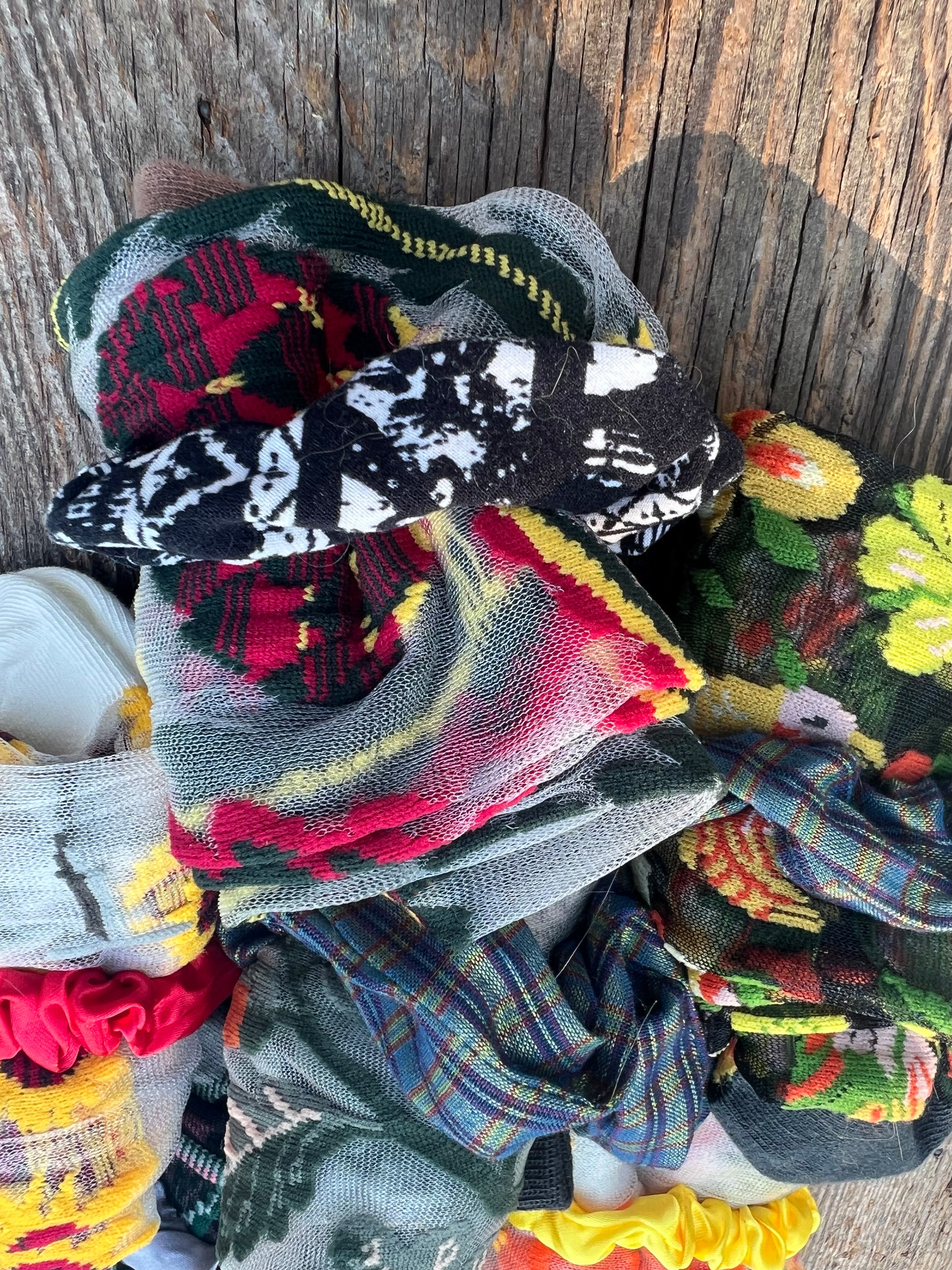 Bohemian Patterned Socks & Handmade Scrunchie Gift Set – Wild Marigold