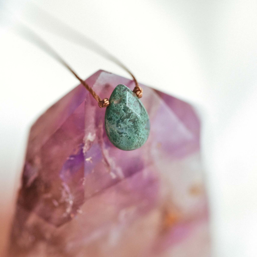 Moss Agate Soul‑Full of Light Necklace — Flourish