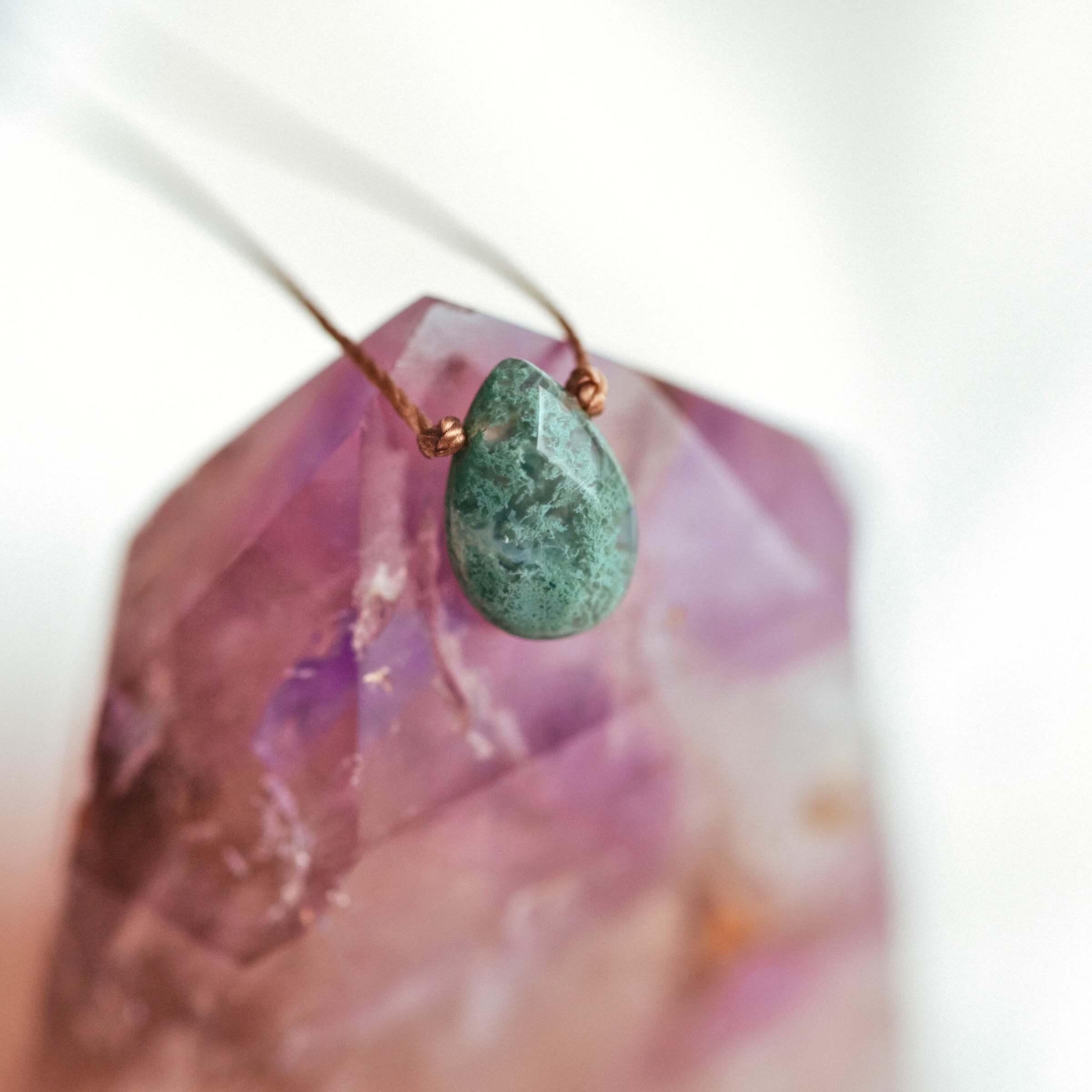 Moss Agate Soul‑Full of Light Necklace — Flourish