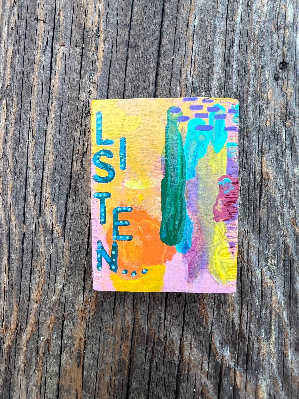 Pocket-Sized Original Painting – Tiny Art for Big Souls – by Bmakesthings