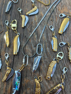 Functional Knife Charm Talisman – Mixed Metal Bespoke Charm – Wild Marigold