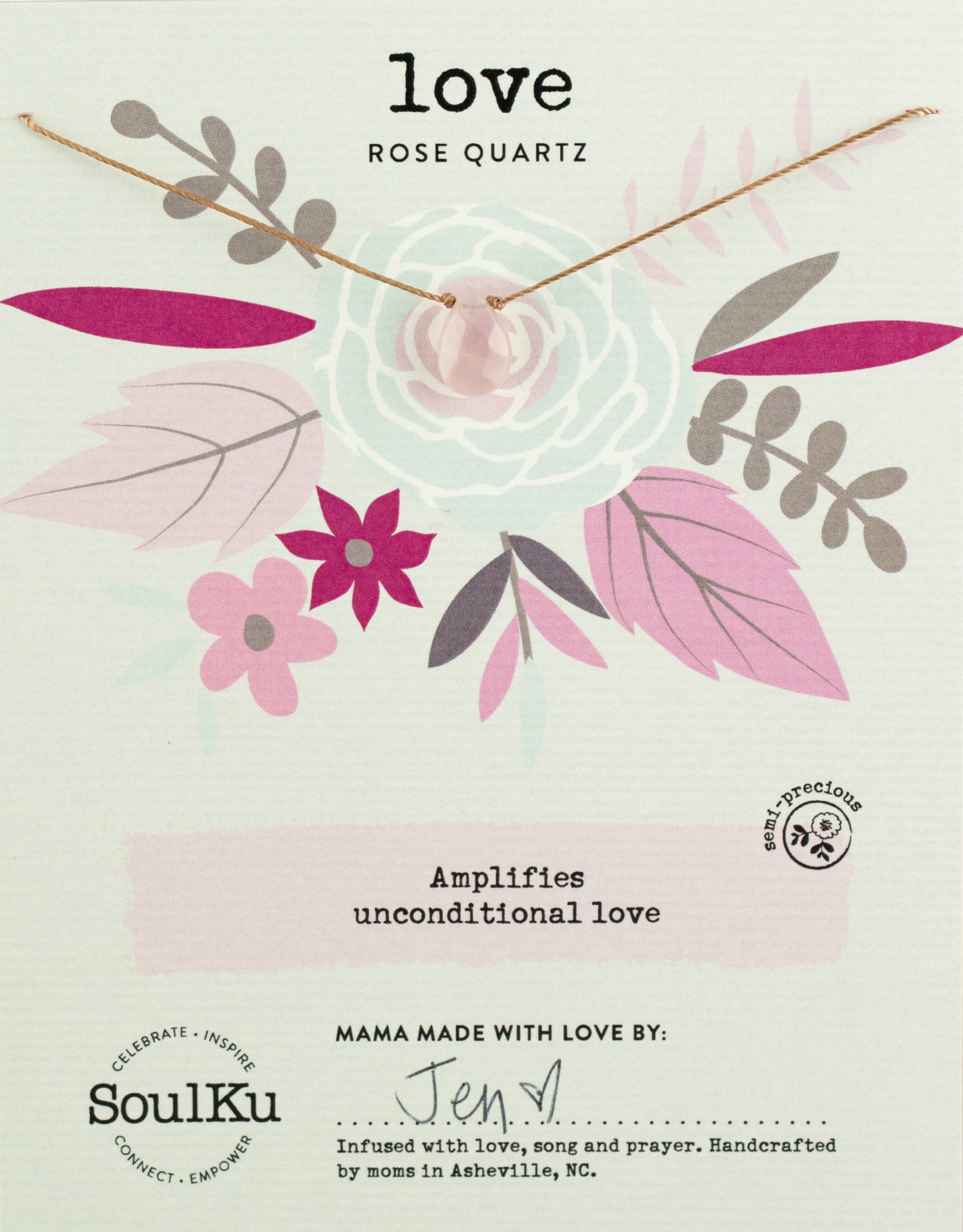 Rose Quartz Soul‑Full of Light Necklace — Love