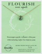 Moss Agate Soul‑Full of Light Necklace — Flourish
