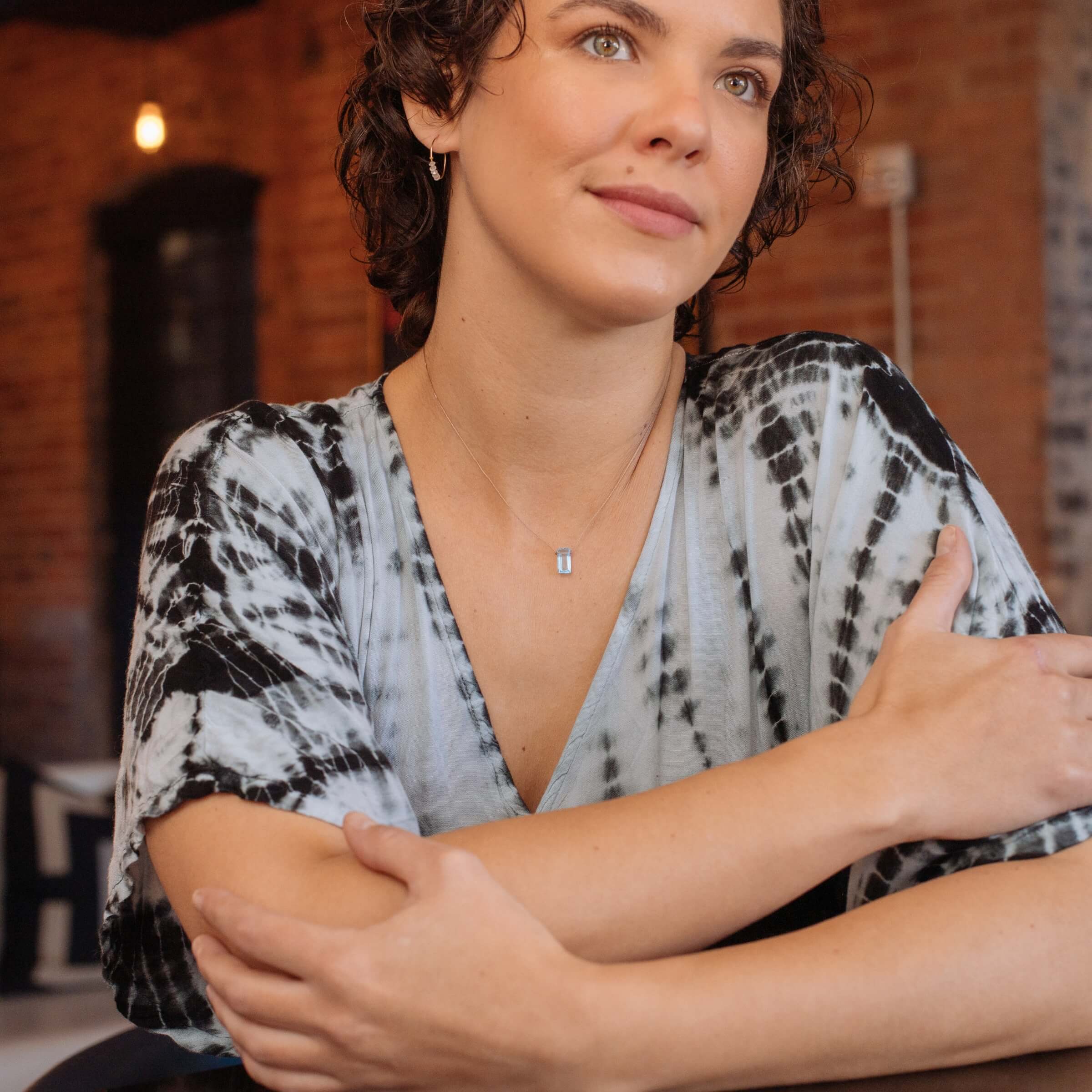 Sky Blue Topaz Refined Necklace — New Beginnings