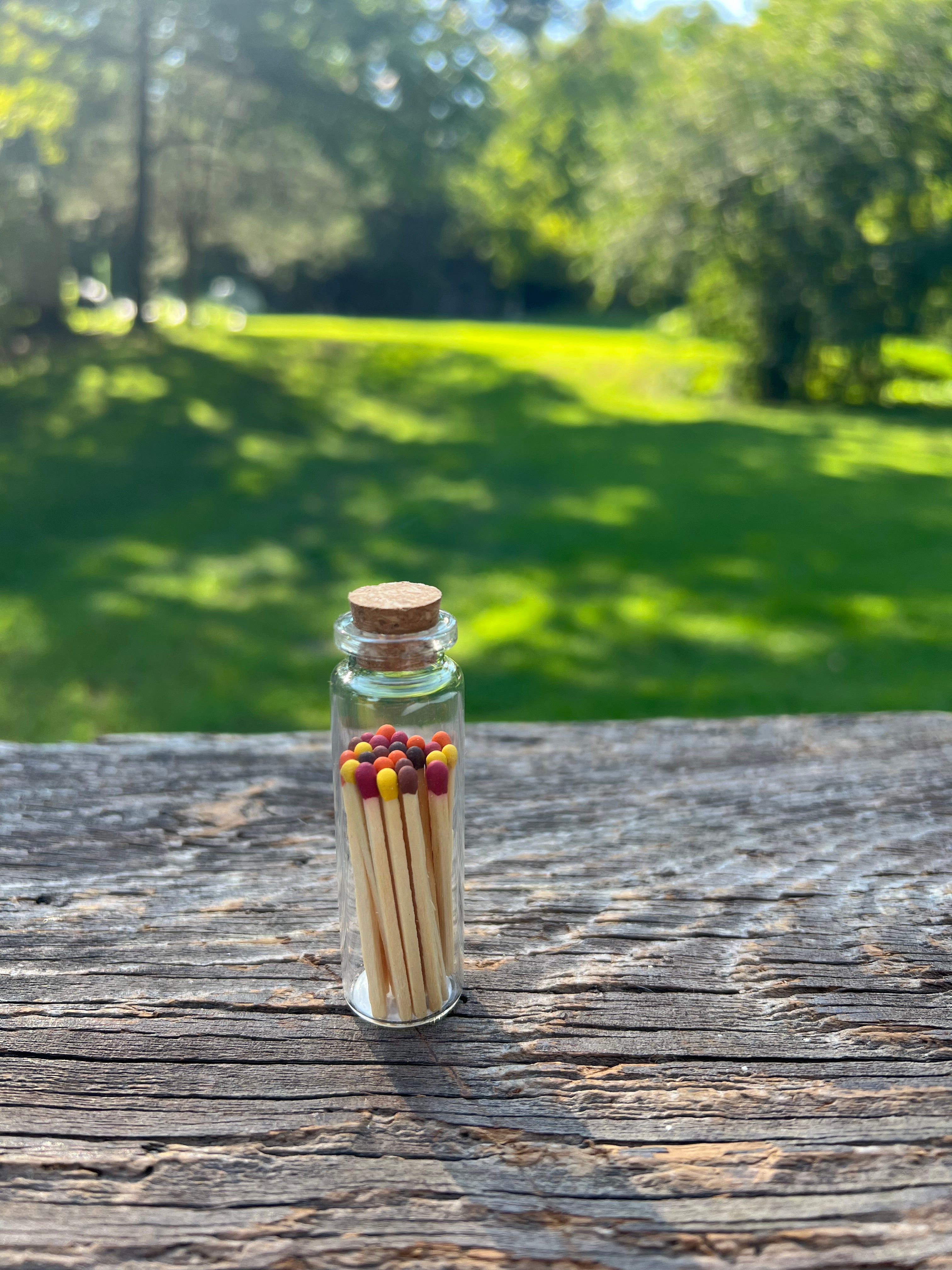 Petite Match Bottle with Striker – Aesthetic Candle & Incense Companion