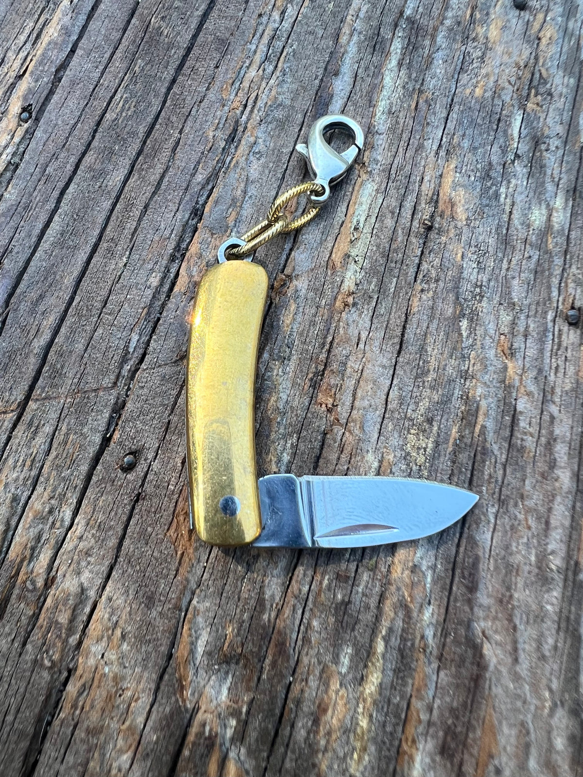 Functional Knife Charm Talisman – Mixed Metal Bespoke Charm – Wild Marigold