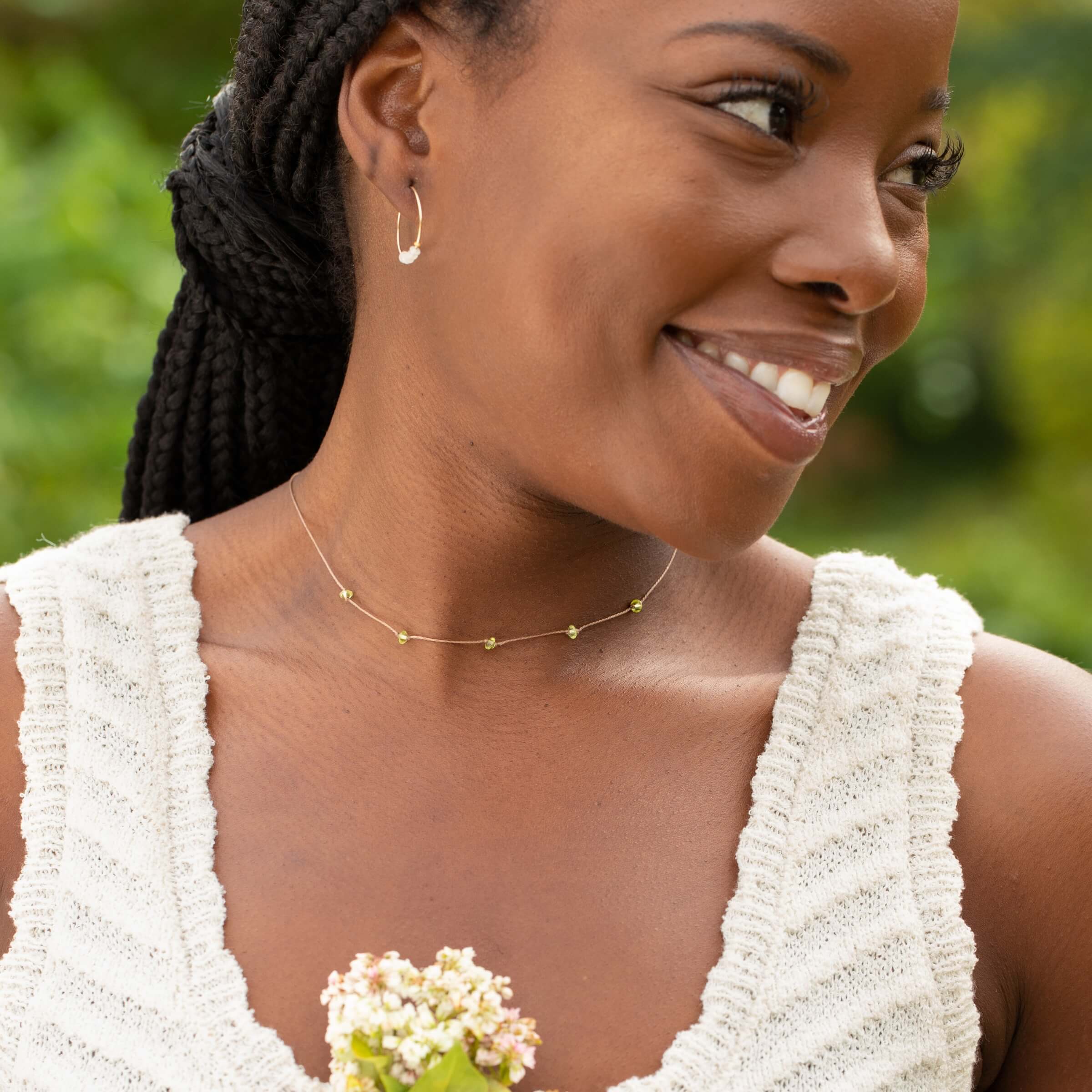 Peridot Celestial Necklace — You Are Loved, You Belong to the Sky
