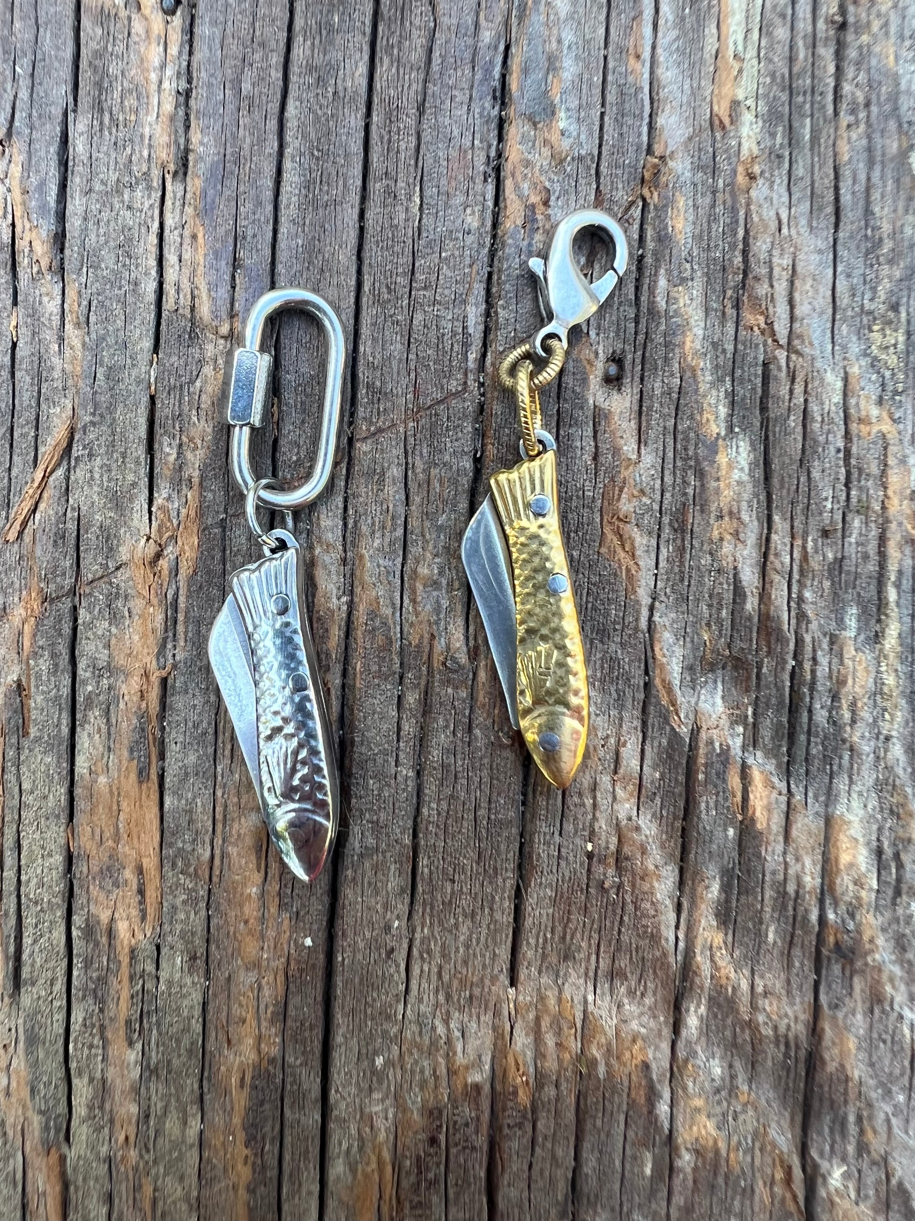 Functional Knife Charm Talisman – Mixed Metal Bespoke Charm – Wild Marigold