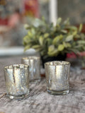 Vintage-Inspired Silver Mercury Glass Votive – Wild Marigold Folk