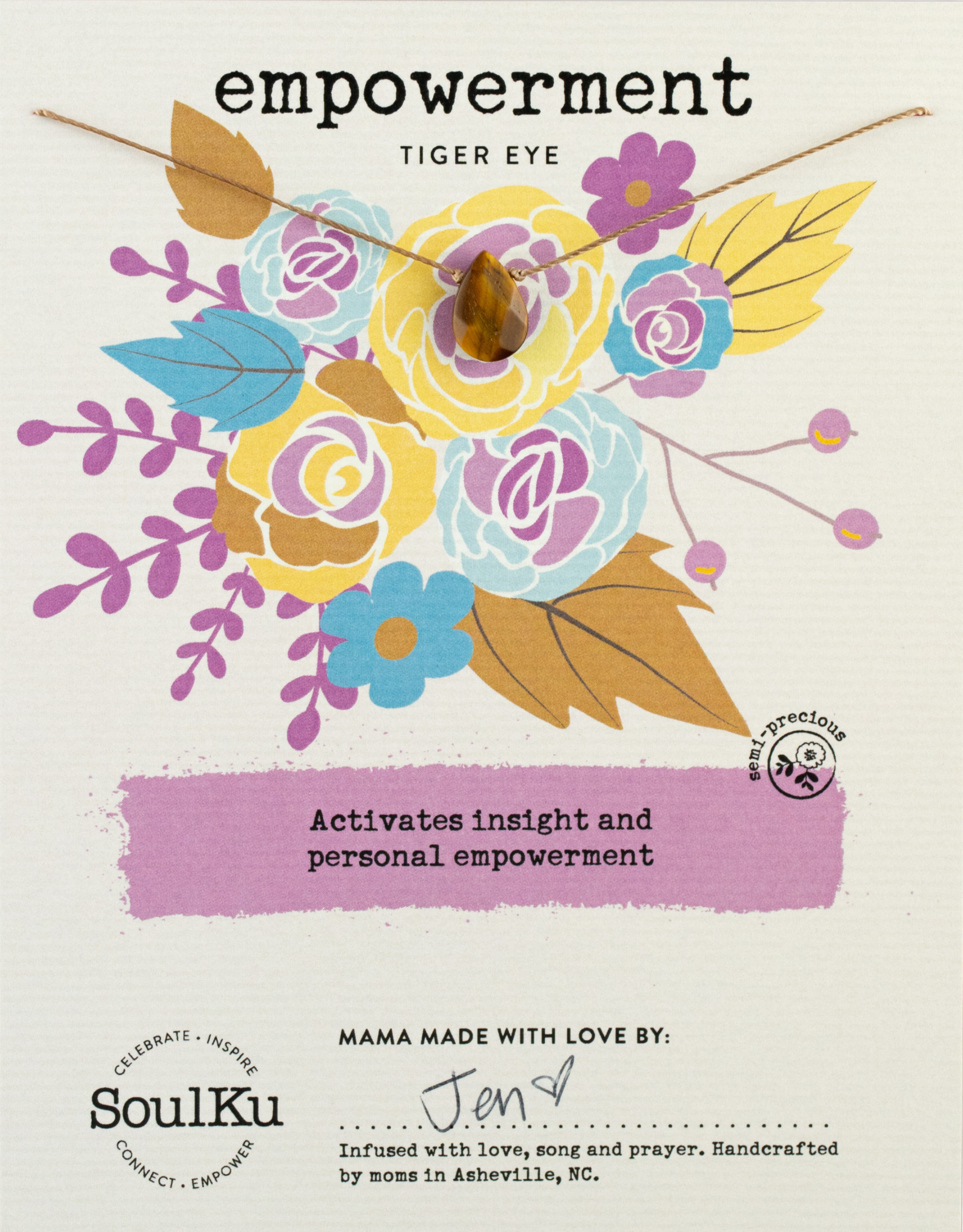 Tiger Eye Soul‑Full of Light Necklace — Empowerment