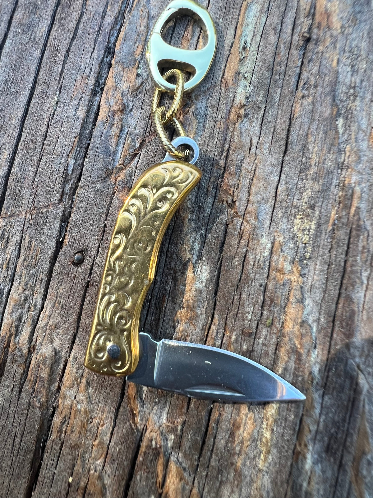 Functional Knife Charm Talisman – Mixed Metal Bespoke Charm – Wild Marigold