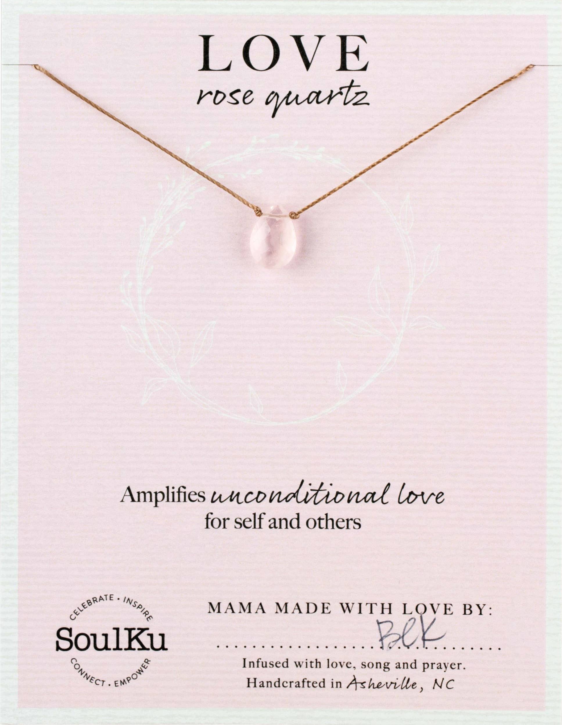 Rose Quartz Soul‑Full of Light Necklace — Love