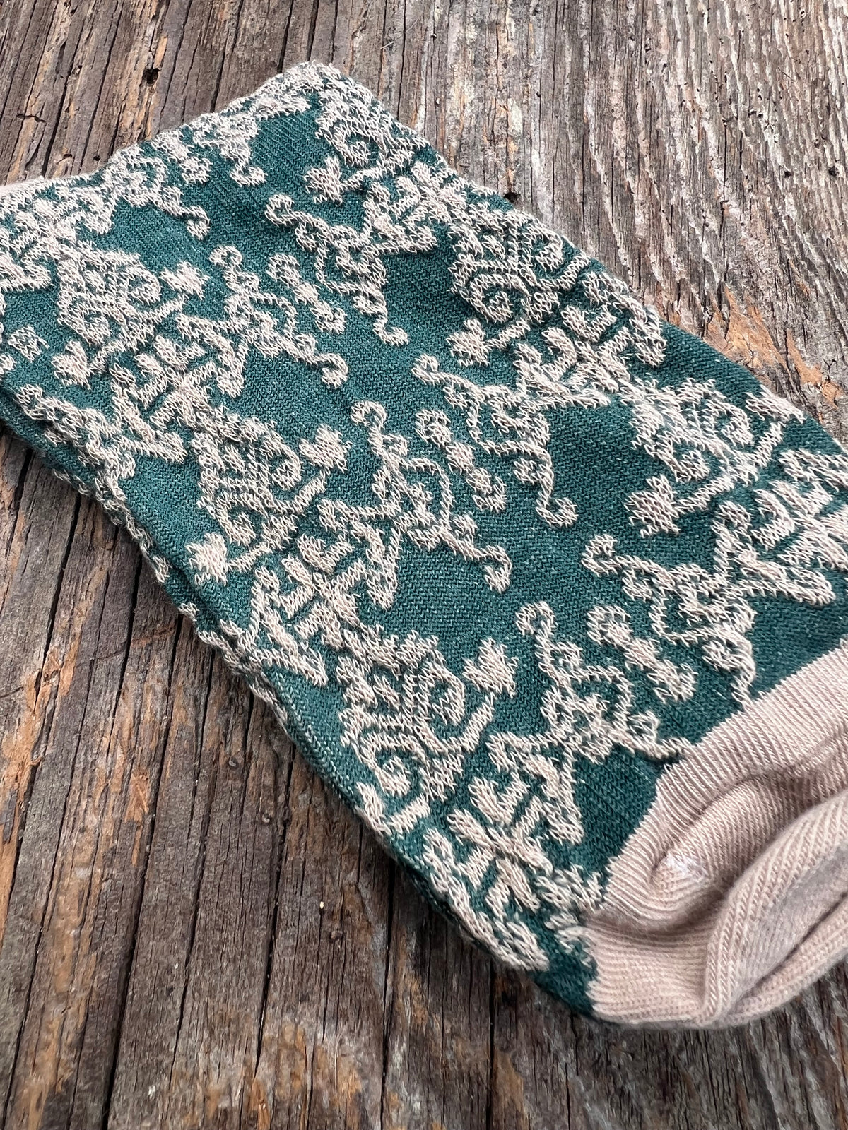 KNIT Boho Patterned Socks & Handmade Scrunchie Gift Set – Wild Marigold