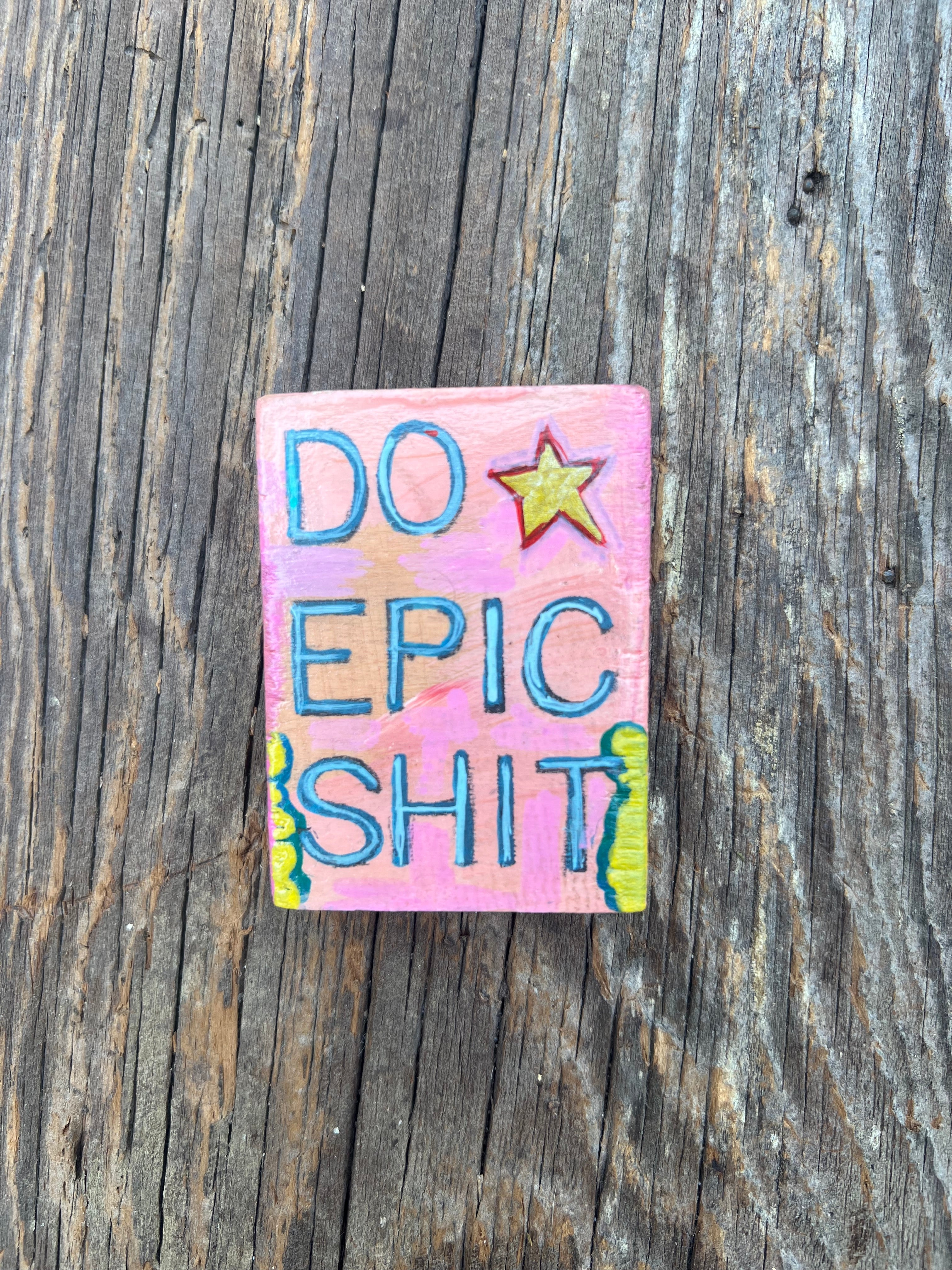 Pocket-Sized Original Painting – Tiny Art for Big Souls – by Bmakesthings