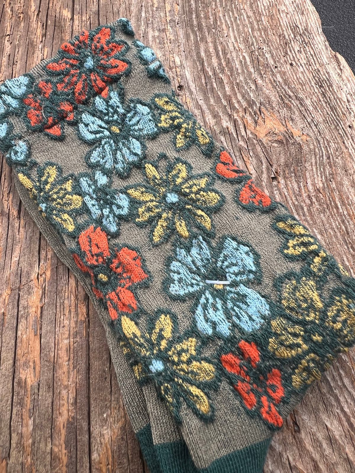 KNIT Boho Patterned Socks & Handmade Scrunchie Gift Set – Wild Marigold