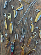 Functional Knife Charm Talisman – Mixed Metal Bespoke Charm – Wild Marigold
