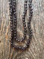 60-Inch Hand-Knotted Crystal Necklace – Long Convertible Layering Strand