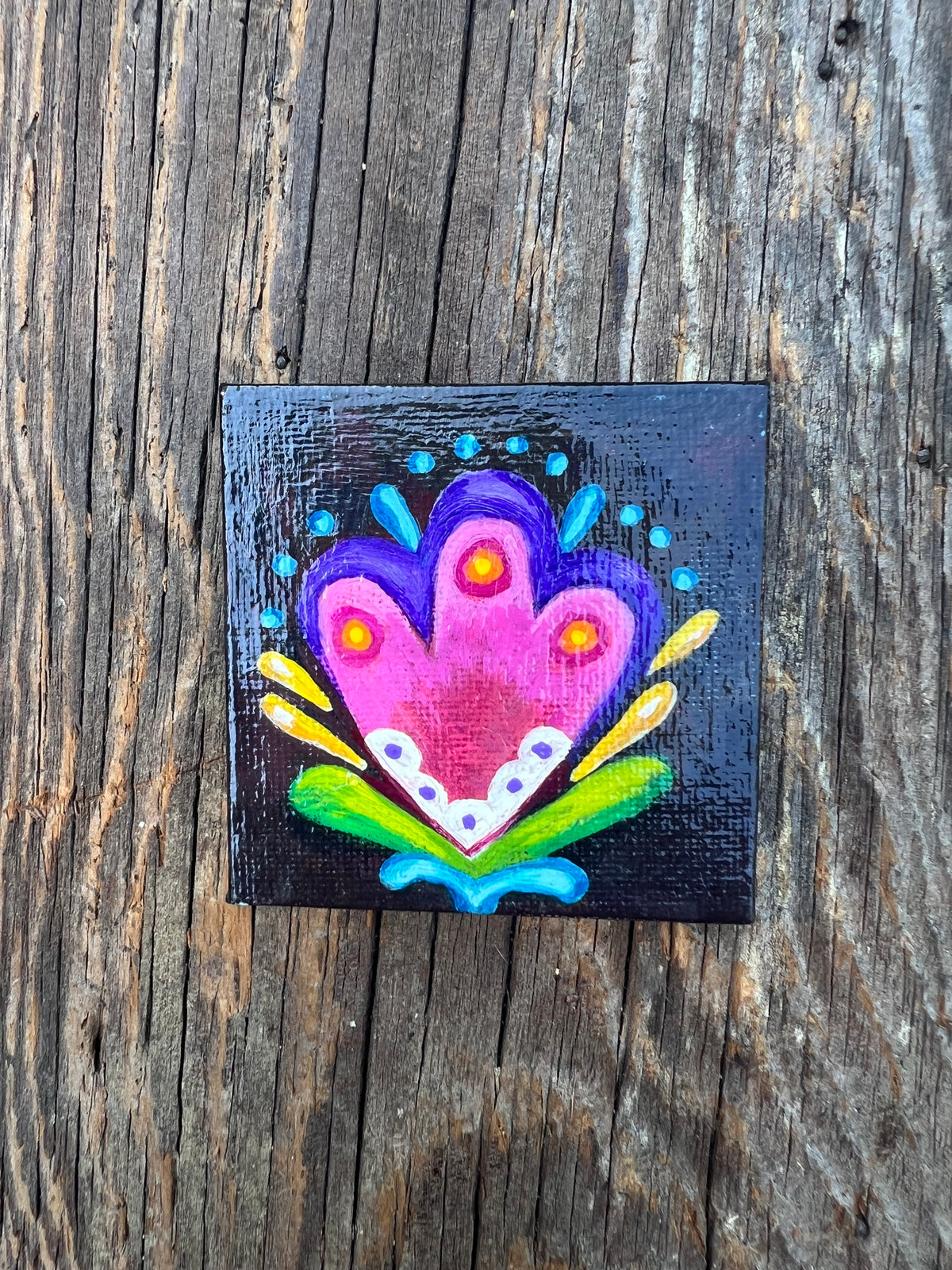 Pocket-Sized Original Painting – Tiny Art for Big Souls – by Bmakesthings