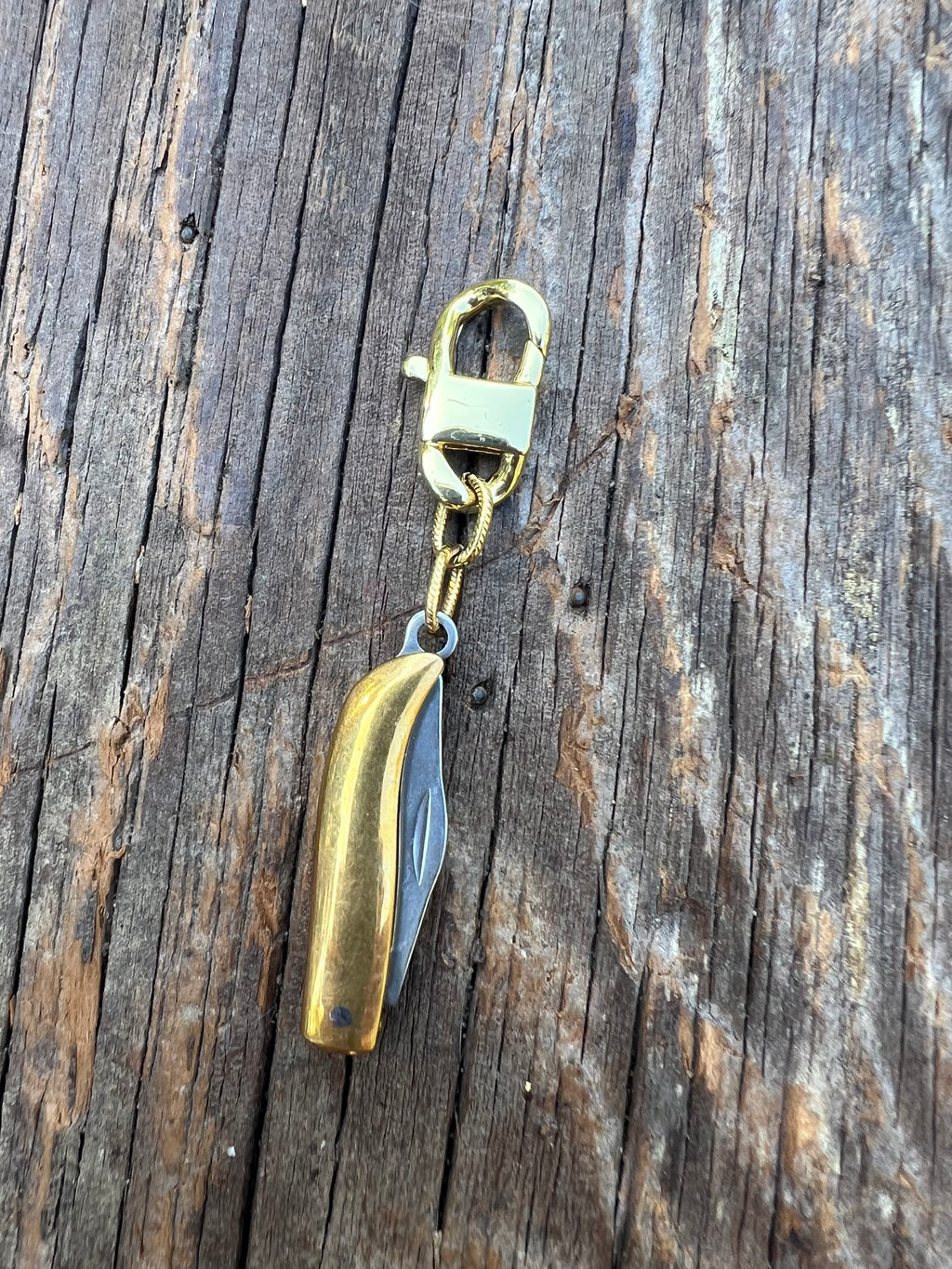 Functional Knife Charm Talisman – Mixed Metal Bespoke Charm – Wild Marigold