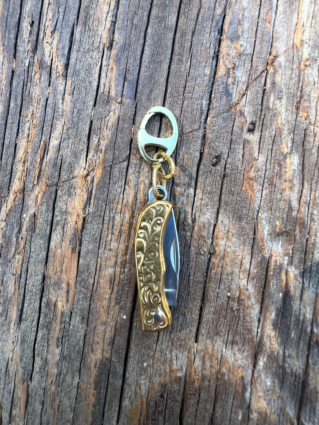 Functional Knife Charm Talisman – Mixed Metal Bespoke Charm – Wild Marigold