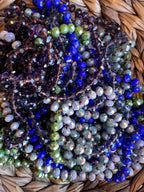 60-Inch Hand-Knotted Crystal Necklace – Long Convertible Layering Strand