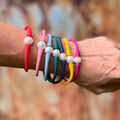 Everyday Waterproof Pearl Bangle – Soft Silicone Bracelet with AA Pearl