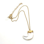 Clear & Gold Fierce Necklace