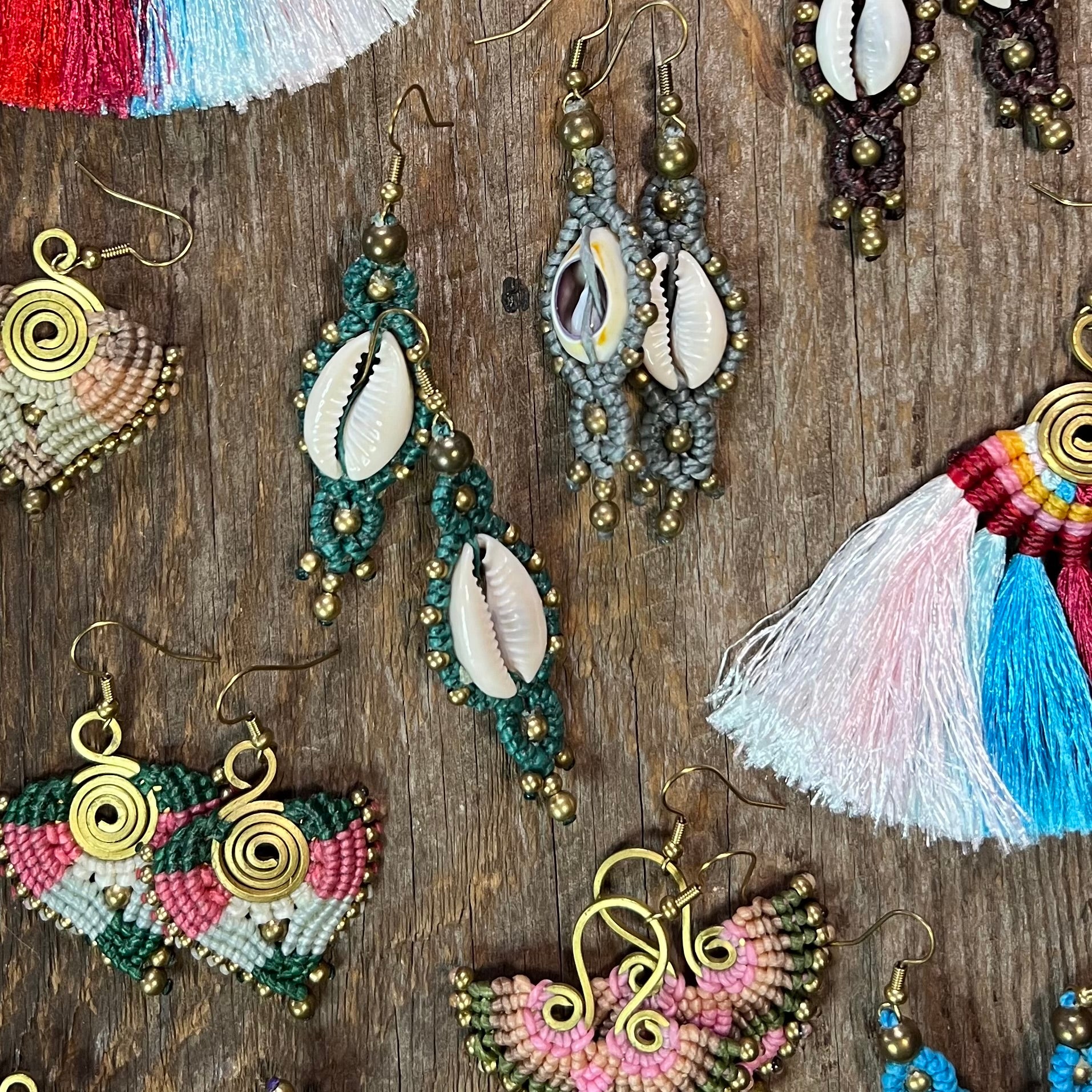 Assorted Thai Artisan Earrings — Fair‑Trade, Colorful, One‑of‑a‑Kind by Odyssey Importing