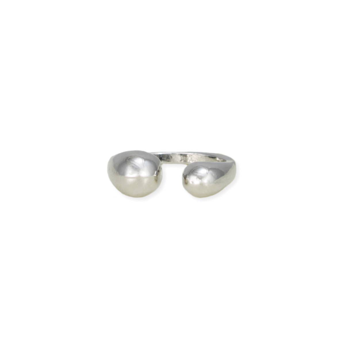 Bubbles - Asymmetrical Cocktail Ring — Gold or Silver Finish