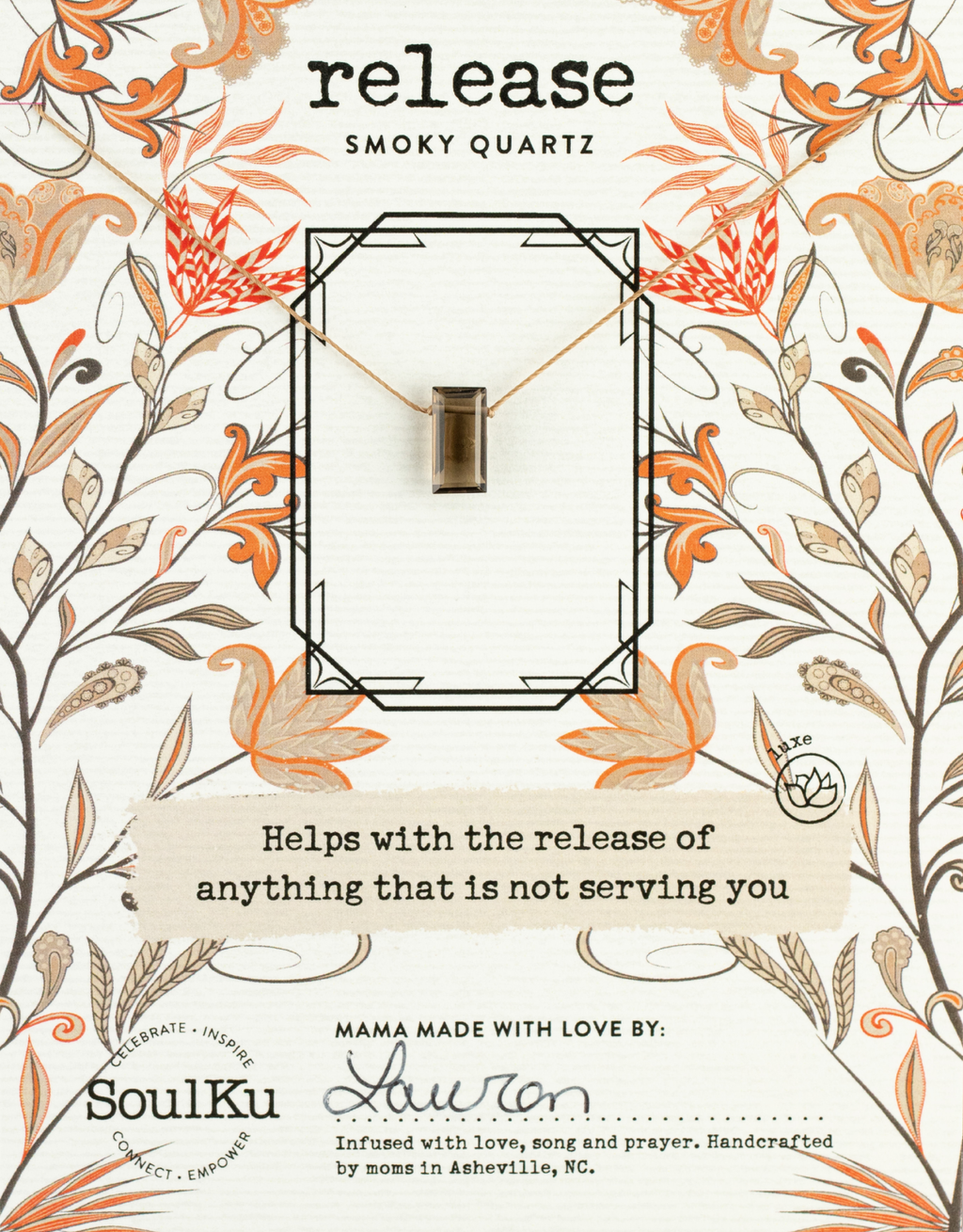 Smoky Quartz Refined Necklace — Release & Renew