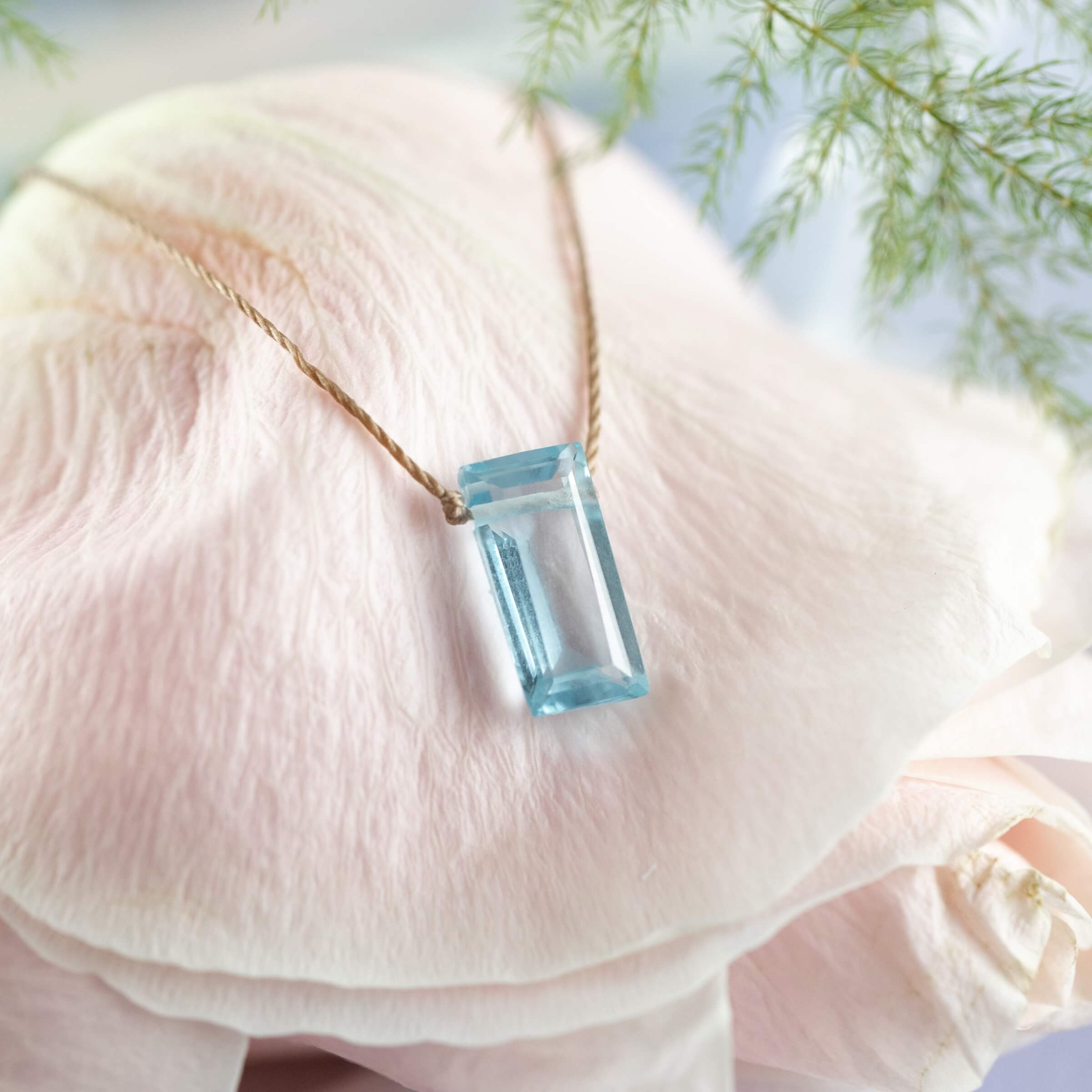 Sky Blue Topaz Refined Necklace — New Beginnings