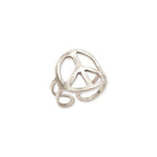 Woodstock Vibes Peace Sign Ring - Choice of Gold or Silver